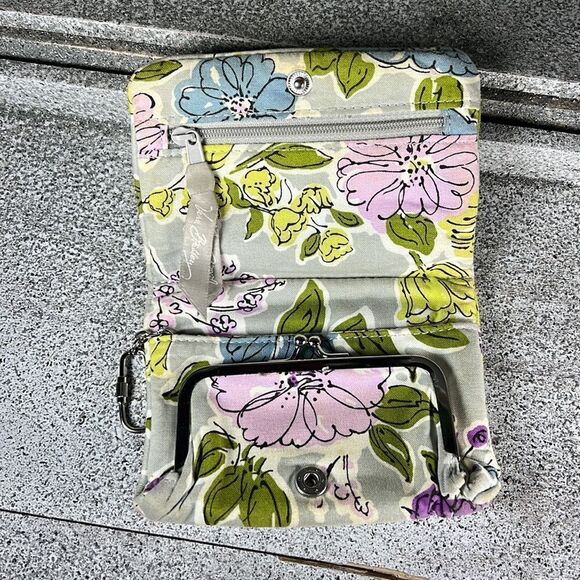 Vera Bradley Trifold Wallet Retired Watercolor - Picture 2 of 5